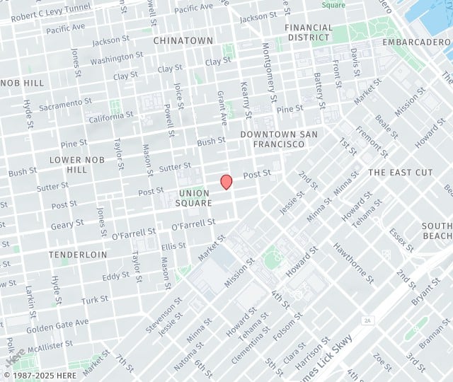 Location Map: 111 Maiden Ln San Francisco, CA 94108